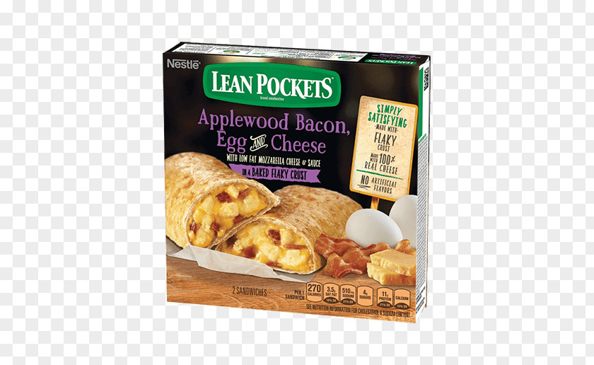 Bacon Bacon, Egg And Cheese Sandwich Hot Pockets PNG