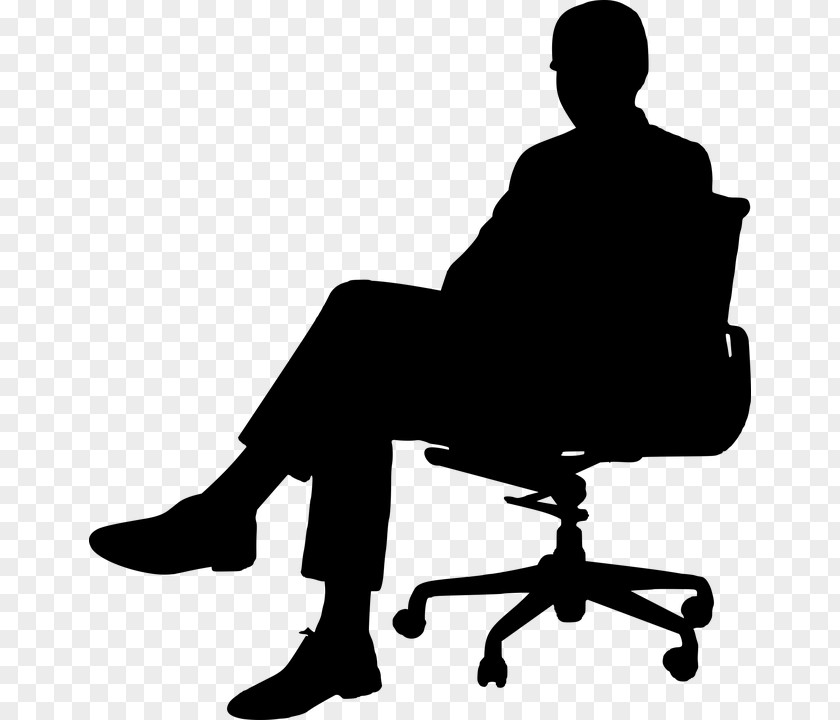Business-man Silhouette Office & Desk Chairs Clip Art PNG