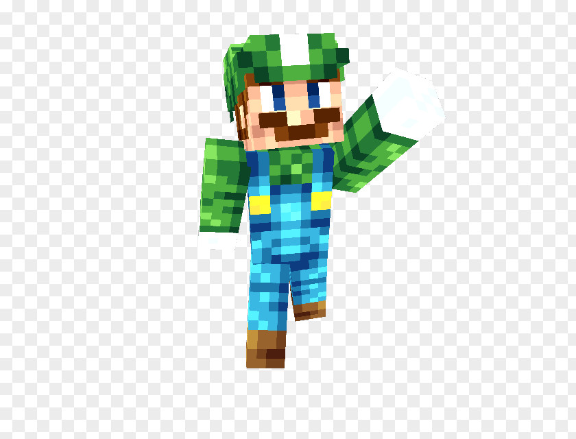 Minecraft Luigi Mario Bros. Character PNG