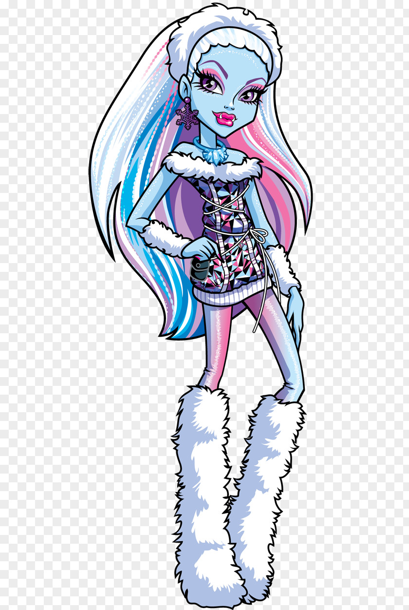 Moster Monster High Coffin Bean Abbey Bominable Doll Toy PNG