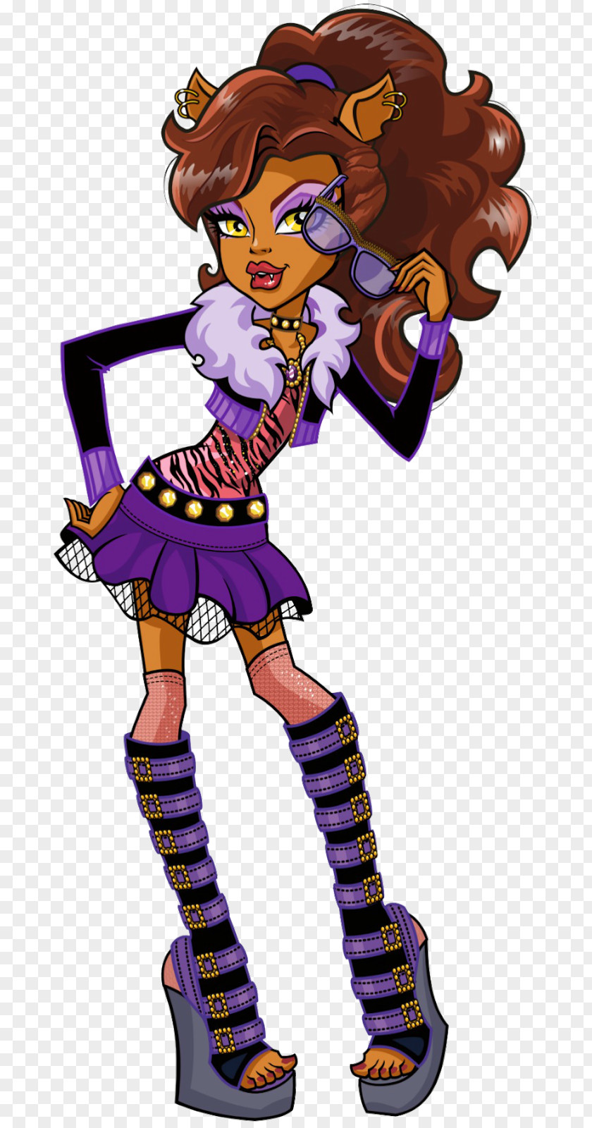 Welcome Gray Wolf Monster High Doll Toy Clip Art PNG