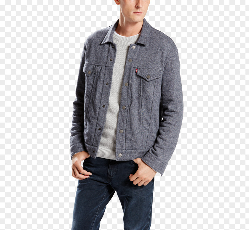 Jeans Denim Jacket Sleeve Pocket M PNG