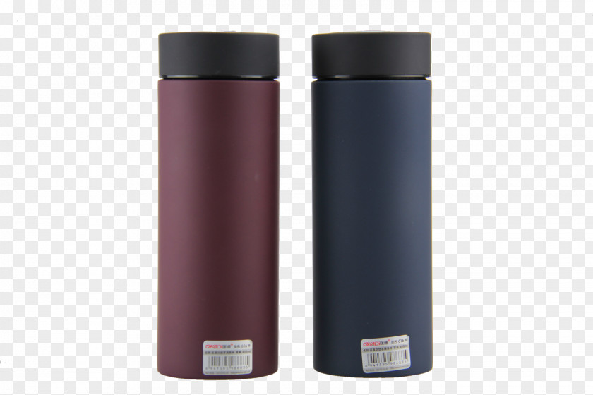 Simple Two-color Mug Bottle Vacuum Flask PNG