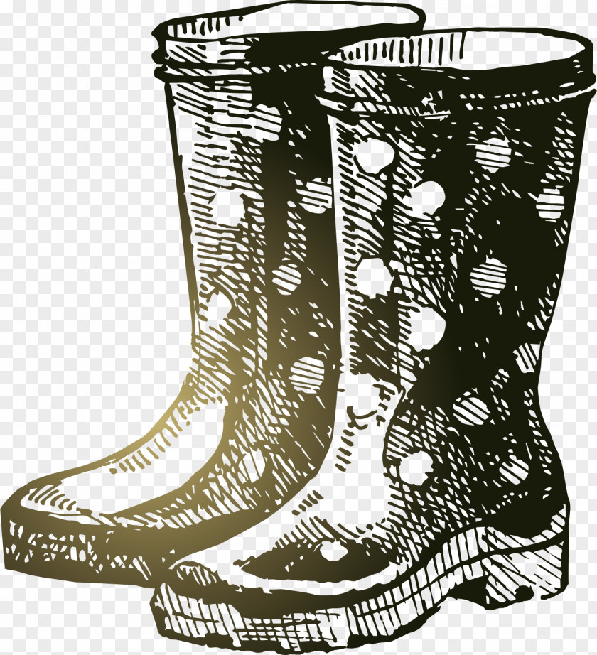 Spotted Rain Boots Vector Wellington Boot Drawing Royalty-free Clip Art PNG