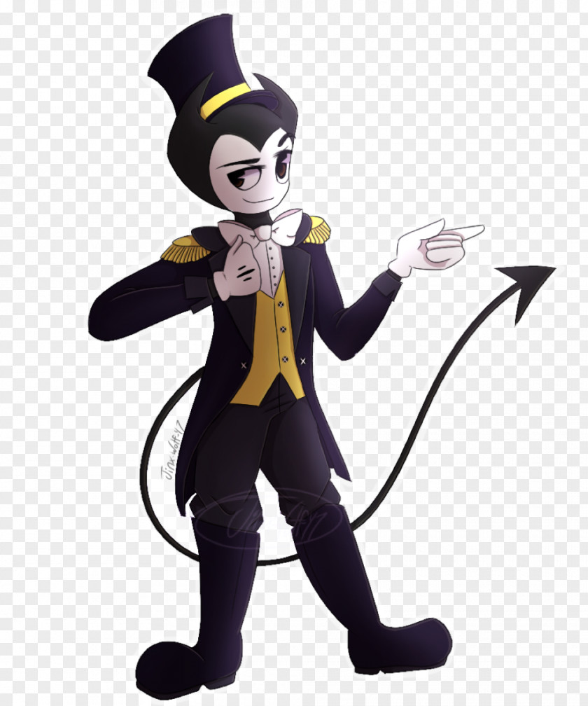 Wardrobe Plan Bendy And The Ink Machine Halloween Costume Fan Art Drawing PNG