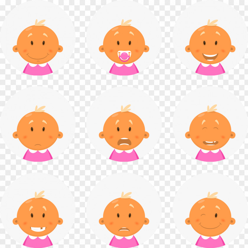 9 Cute Baby Picture Vector Material Infant Clip Art PNG