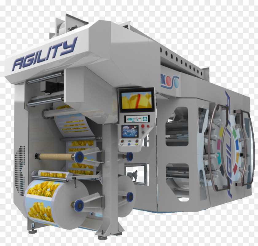 Agility Flexography Printer Electric Generator Consultoria Empresarial Machine PNG