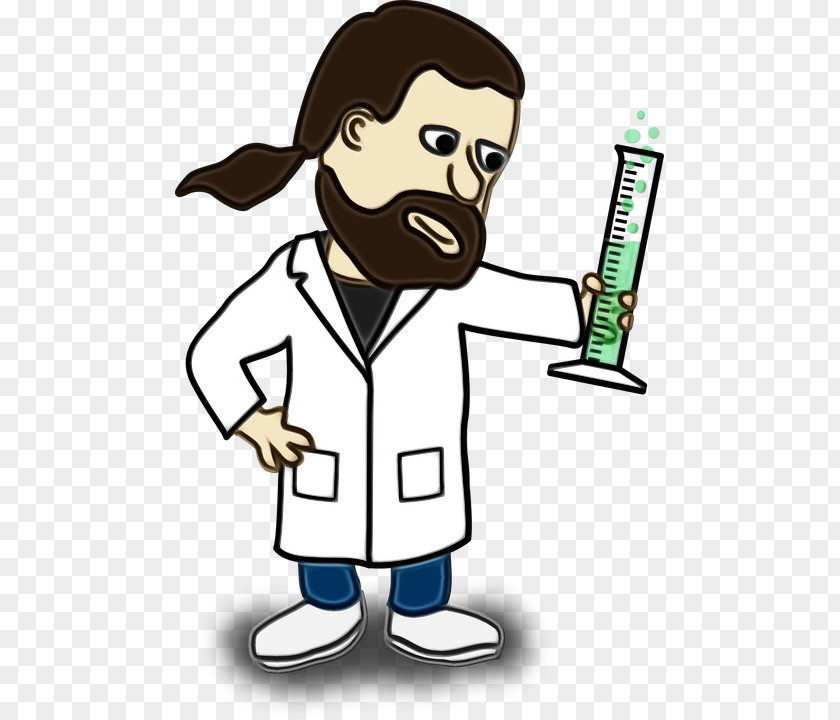 Clip Art Cartoon Scientist Image PNG