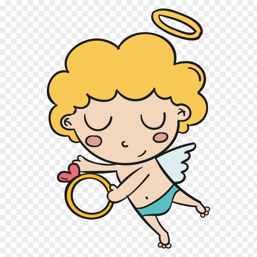 Cute Angel Vector Graphics Cartoon Download Image PNG