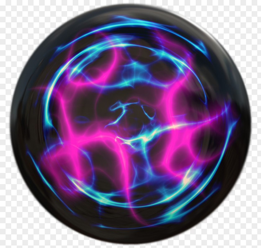 Energy Plasma Sphere Dark PNG