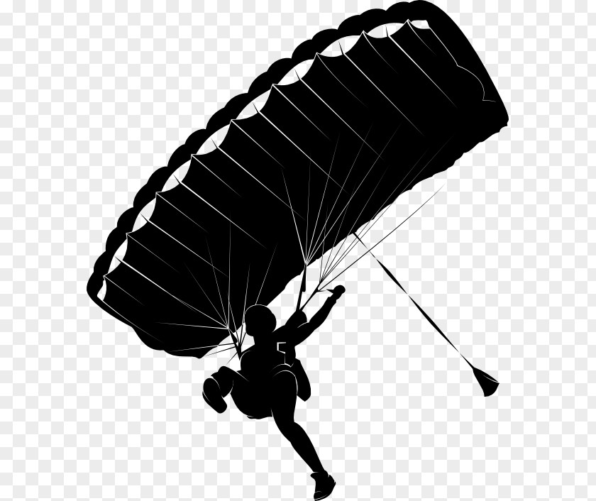 Parachute Parachuting Landing Fall Skydiver Paratrooper PNG