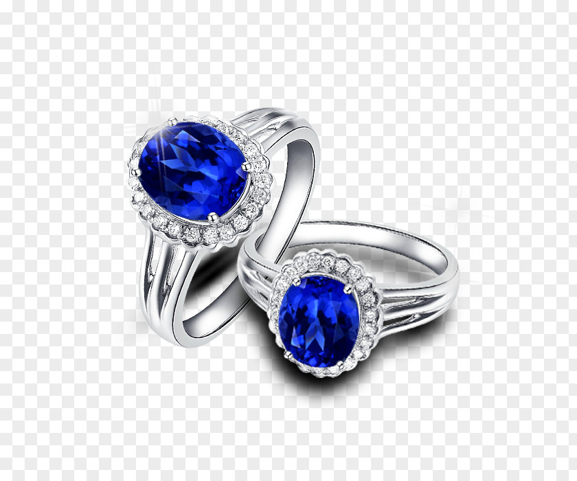 Sapphire Ring Earring Jewellery Gemstone Diamond PNG