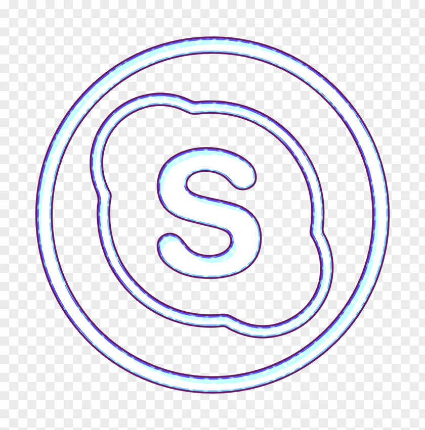 Spiral Symbol Skype Icon PNG