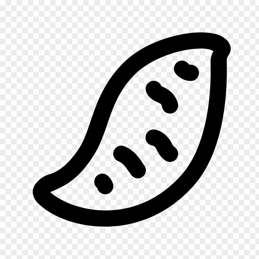 Sweet Potato Line White Clip Art PNG