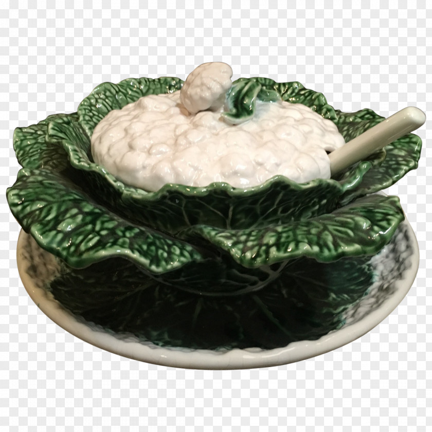Cauliflower Tableware Tureen Plate Designer Maiolica PNG
