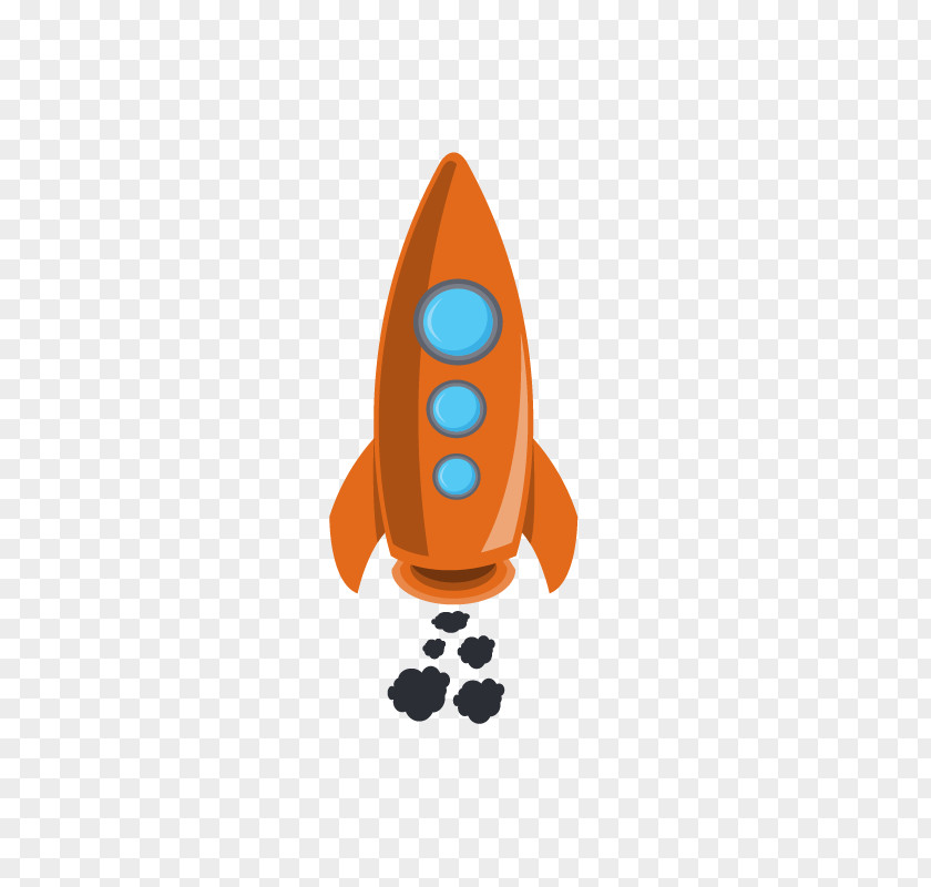 Orange Rocket Image File Formats PNG