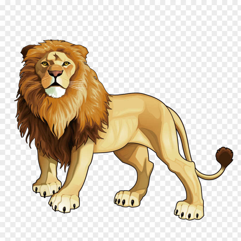 Vector Lion King Tiger Jaguar Animal Cheetah PNG