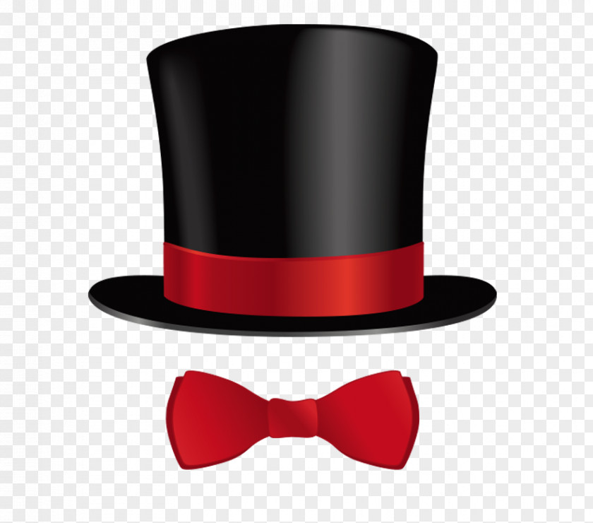 Collar Hat Red Bow Tie PNG