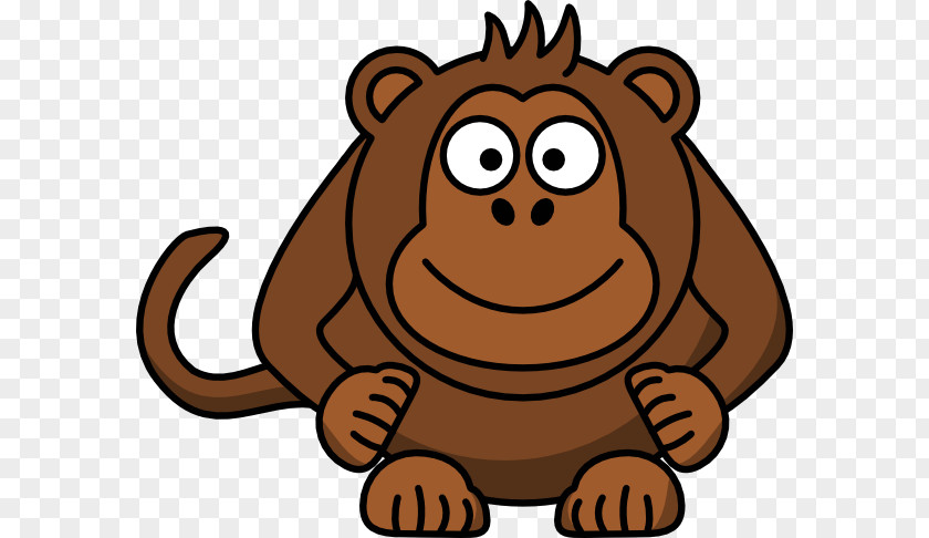 Free Pictures Of Monkeys Chimpanzee Cartoon Monkey Clip Art PNG