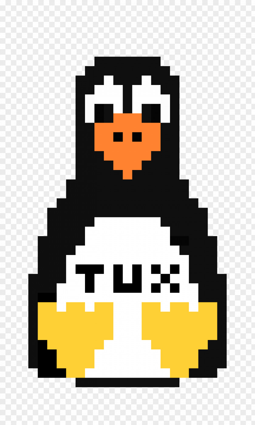 Penguin Tux Unix And Linux: Visual QuickStart Guide Pixel Art PNG
