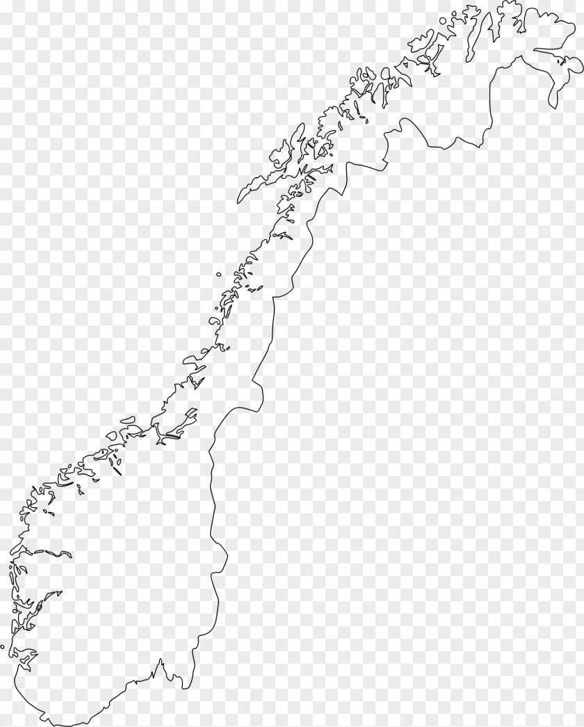 Savanna Norway Blank Map Clip Art PNG