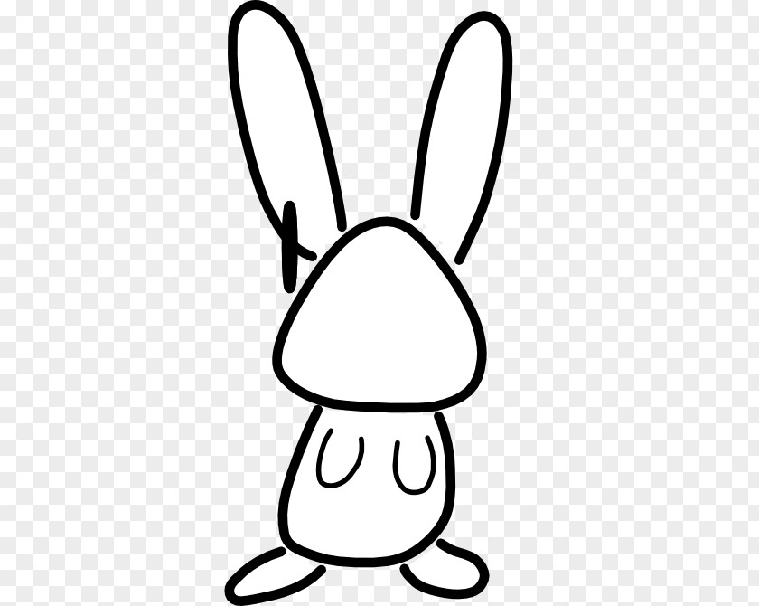 Black And White Bunny Pictures European Rabbit Clip Art PNG