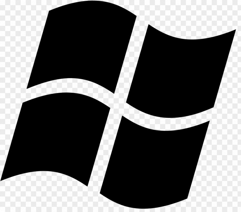 Cross Blackandwhite Windows 10 Logo PNG