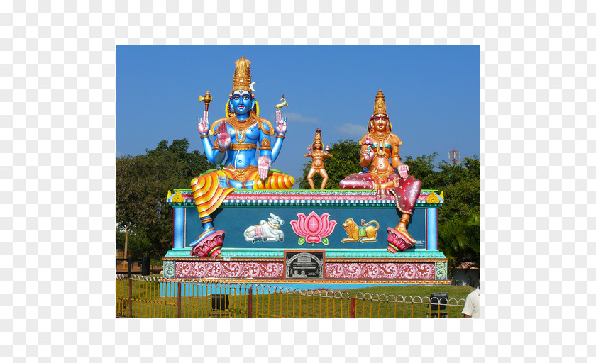 Ganesha Shiva Parvati Srisailam Deity PNG