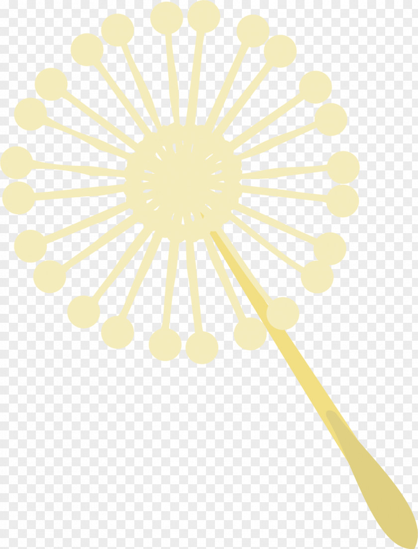 Hand Painted Yellow Dandelion Illustration PNG