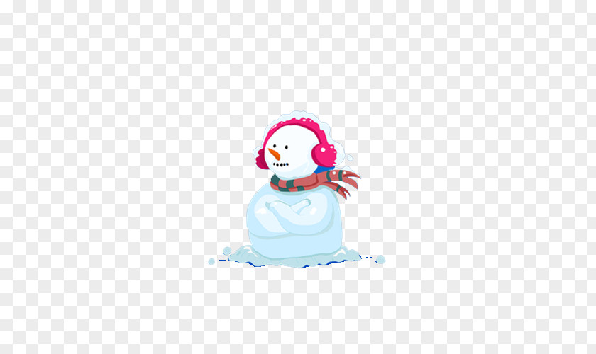 Illustration Snowman Ear Package PNG