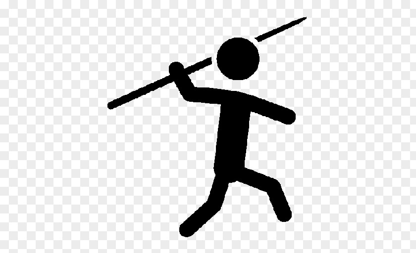 Silhouette Javelin Throw Clip Art PNG