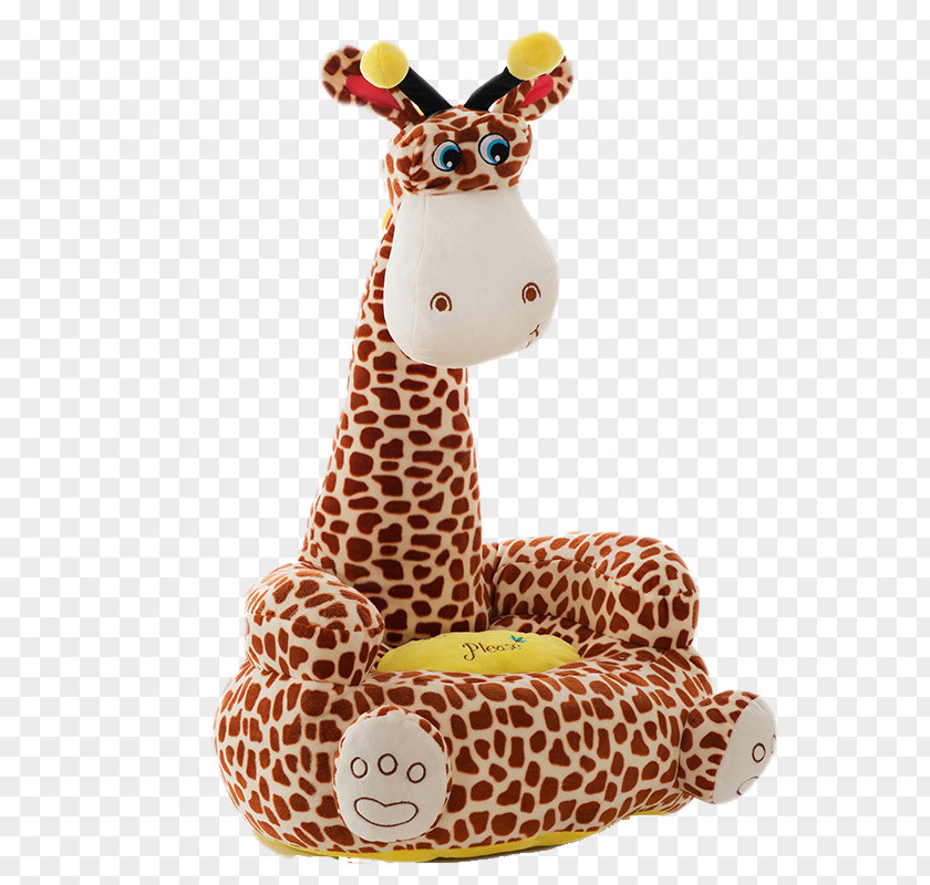 Camel Giraffe Lazy Small Sofa Couch PNG