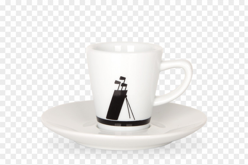 Golf Cup Coffee Espresso Ristretto Saucer Mug PNG
