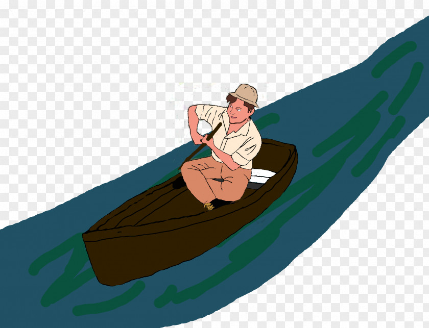 Rowing Cartoon Vehicle Boating Clip Art PNG
