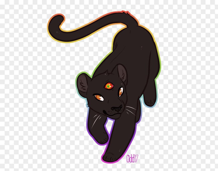 3rd Eye Black Cat Panther Whiskers Clip Art PNG