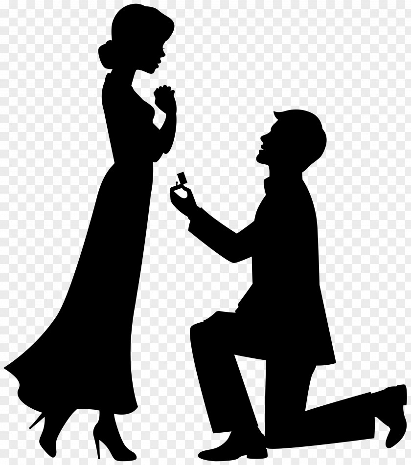 Marriage Proposal Drawing Engagement Clip Art PNG