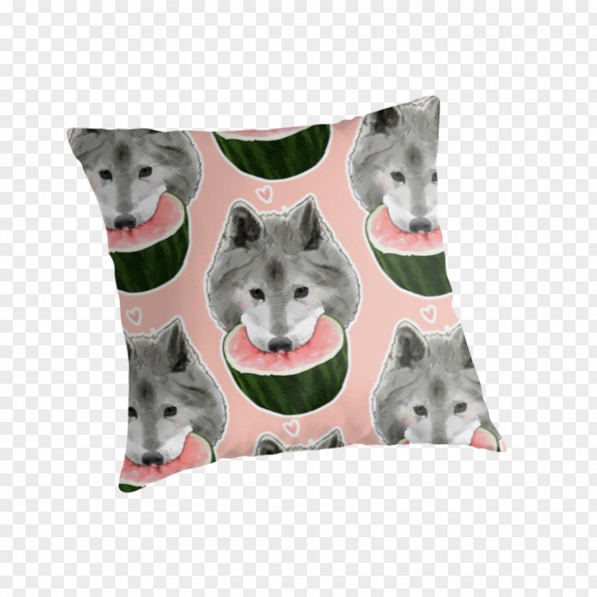 Melon Pieces Dog Breed Siberian Husky Throw Pillows Cushion PNG