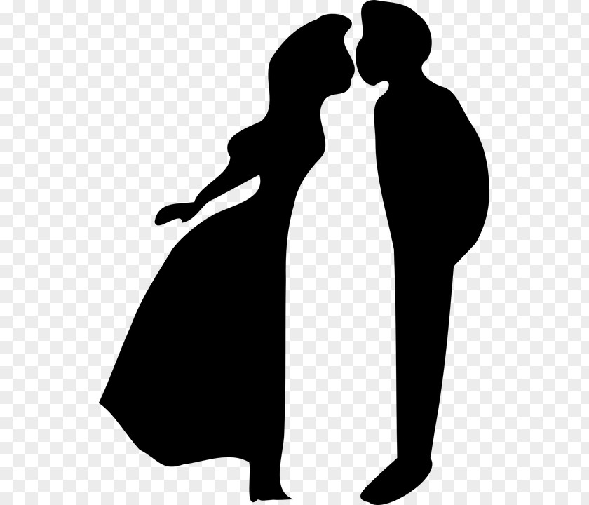 Men And Women,kiss,dancing Kiss Silhouette Intimate Relationship Clip Art PNG