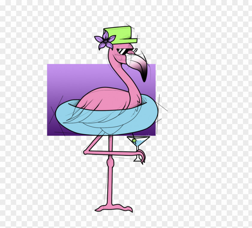 Summer Flamingo Water Bird Beak Clip Art PNG