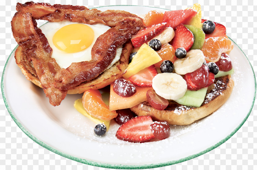 French Toast Full Breakfast Cora Dish PNG
