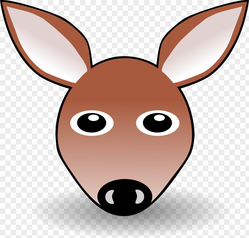 Kangaroo Cartoon Face Clip Art PNG