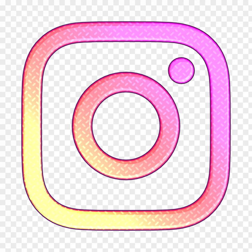 Pink Social Media Icon Instagram PNG