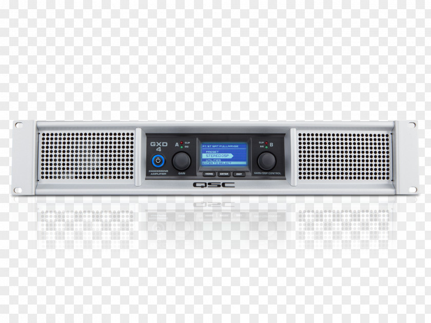 Amplifiers Audio Power Amplifier Loudspeaker QSC Products Gain PNG