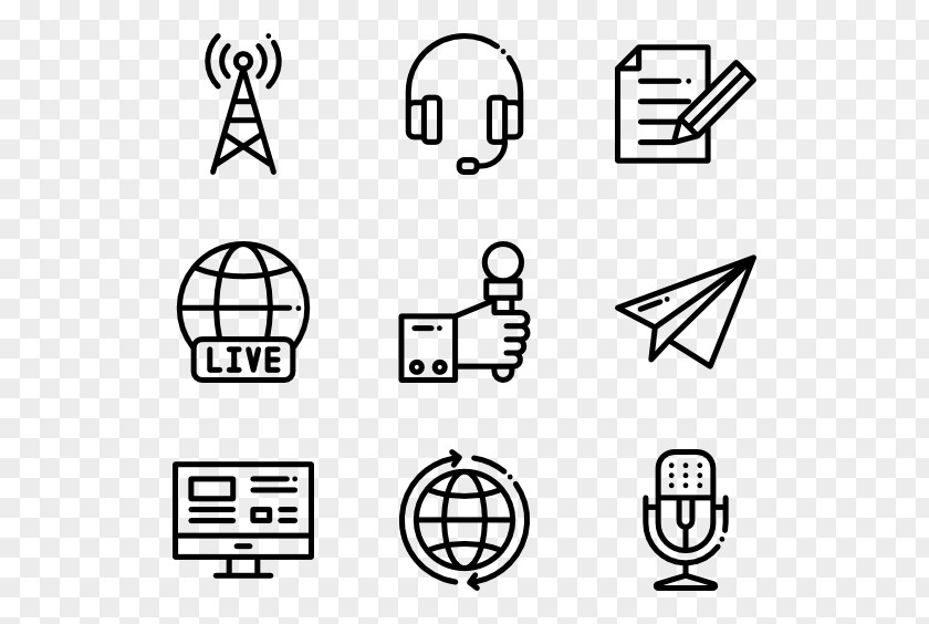 Journalist Icon Design Web PNG