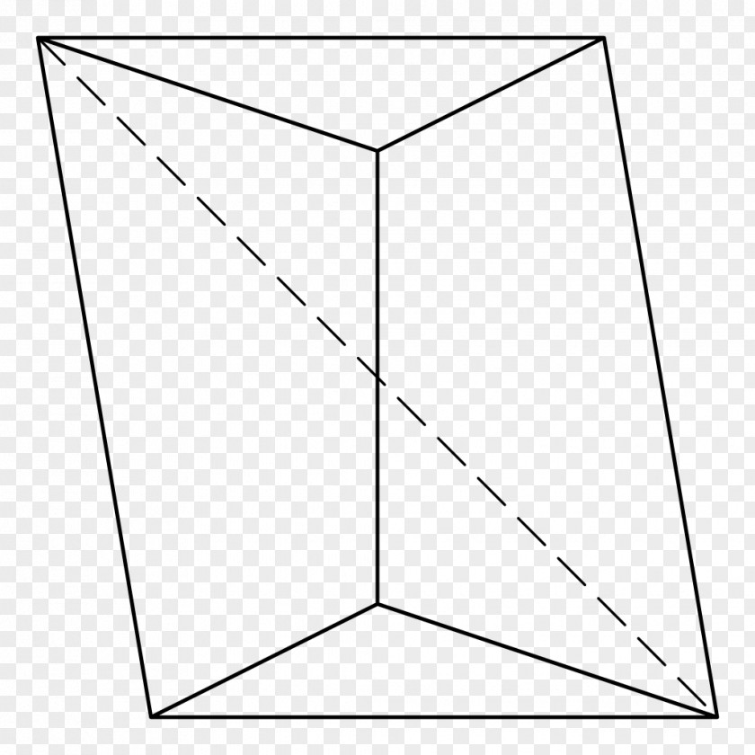 Triangle Point White Line Art PNG