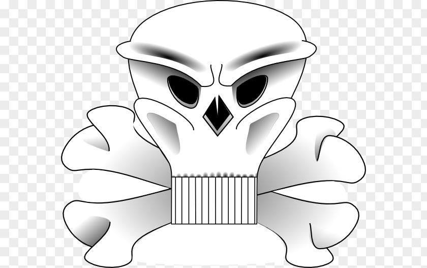 Vector Skull And Crossbones Clip Art PNG