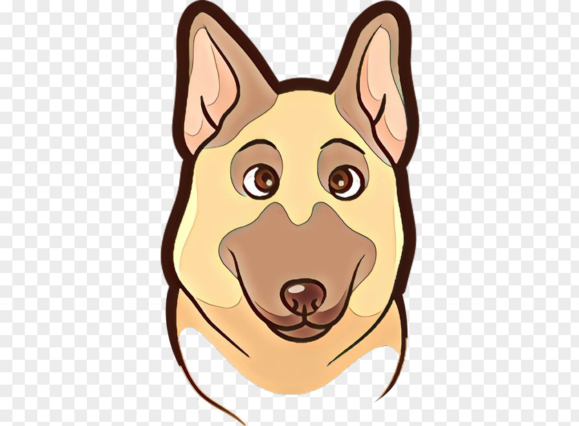 Dog German Shepherd Cartoon Nose Head PNG