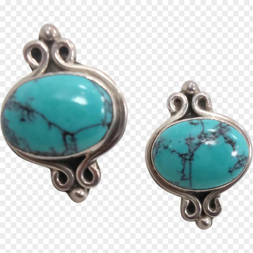 Turquoise Taxco Earring Jewellery Silver PNG