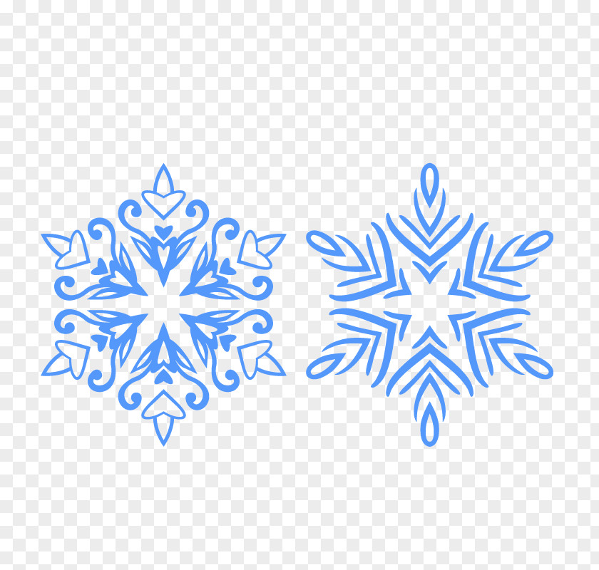 2 Snowflake Pattern Download Motif PNG