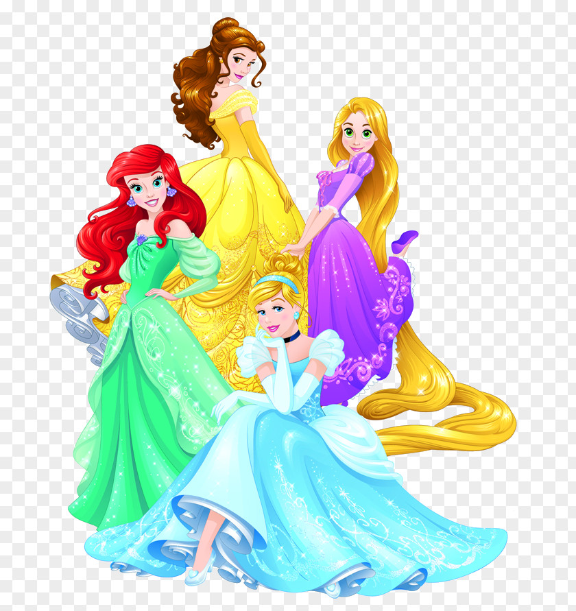 Disney Princess Belle Pocahontas Tiana Rapunzel PNG